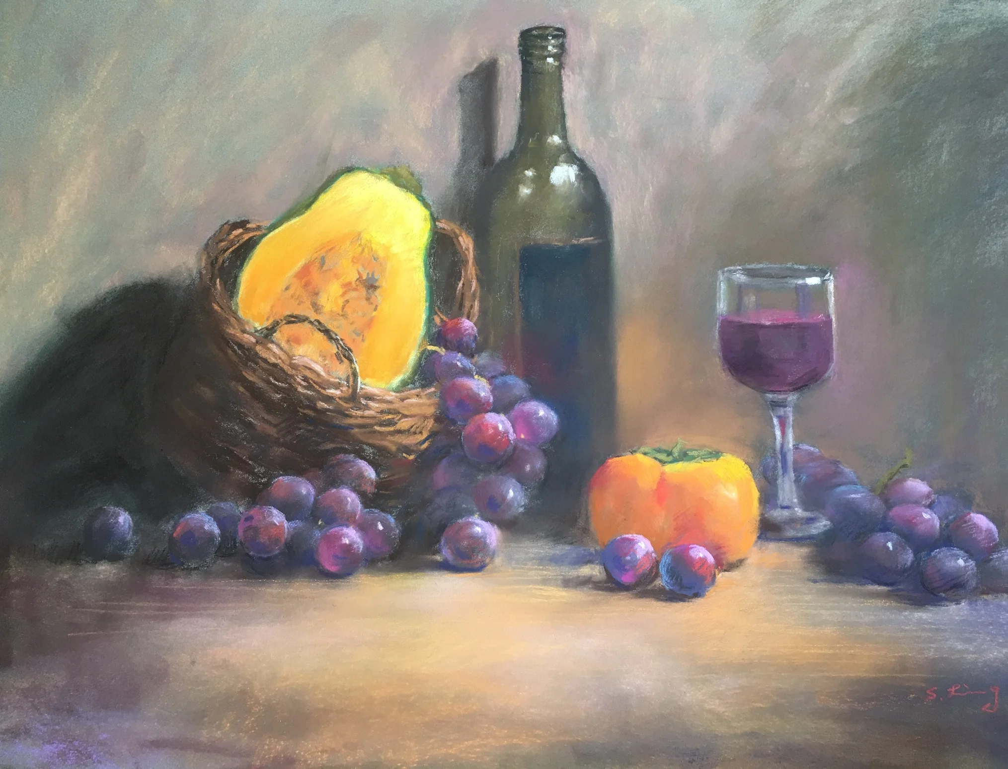 張淑鈴-葡萄美酒-55cmx40cm 2019.JPG