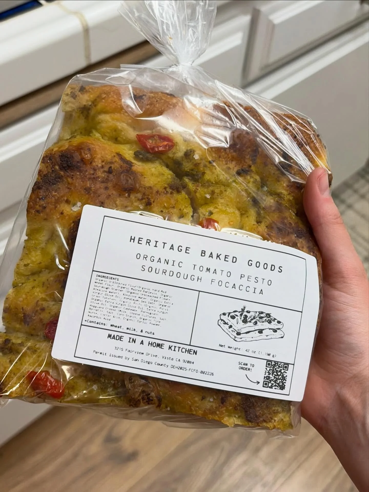 Tomato Pesto Focaccia will be at the Farm Stand this Saturday just in time for your Easter tables. Just $10 for this homemade goodness. Fresh milled and organic sourdough made by @heritage_bakedgoods 

DM for the link to pre order!