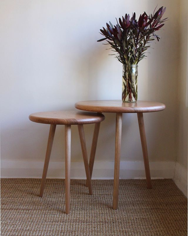 Nesting tables I designed and made at the start of the year ✨