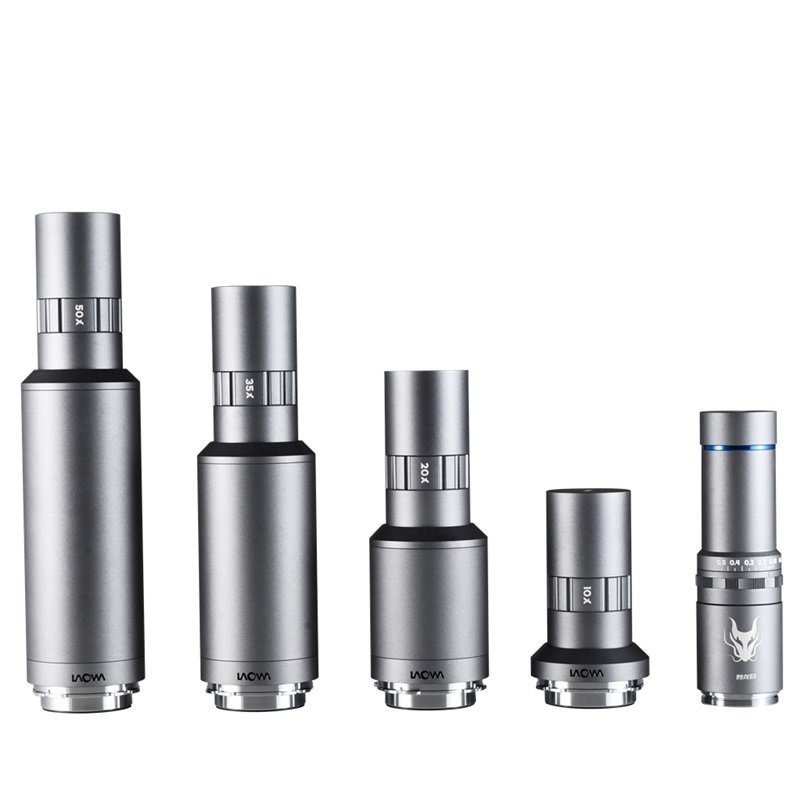 Laowa Aurogon Supermicro APO lens and interchangeable magnification tubes