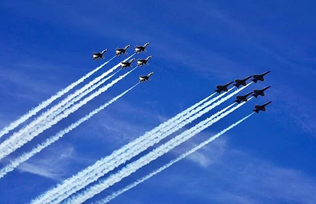 ❤️🤍💙 @usnavyblueangels @afthunderbirds #DC #AmericaStrong