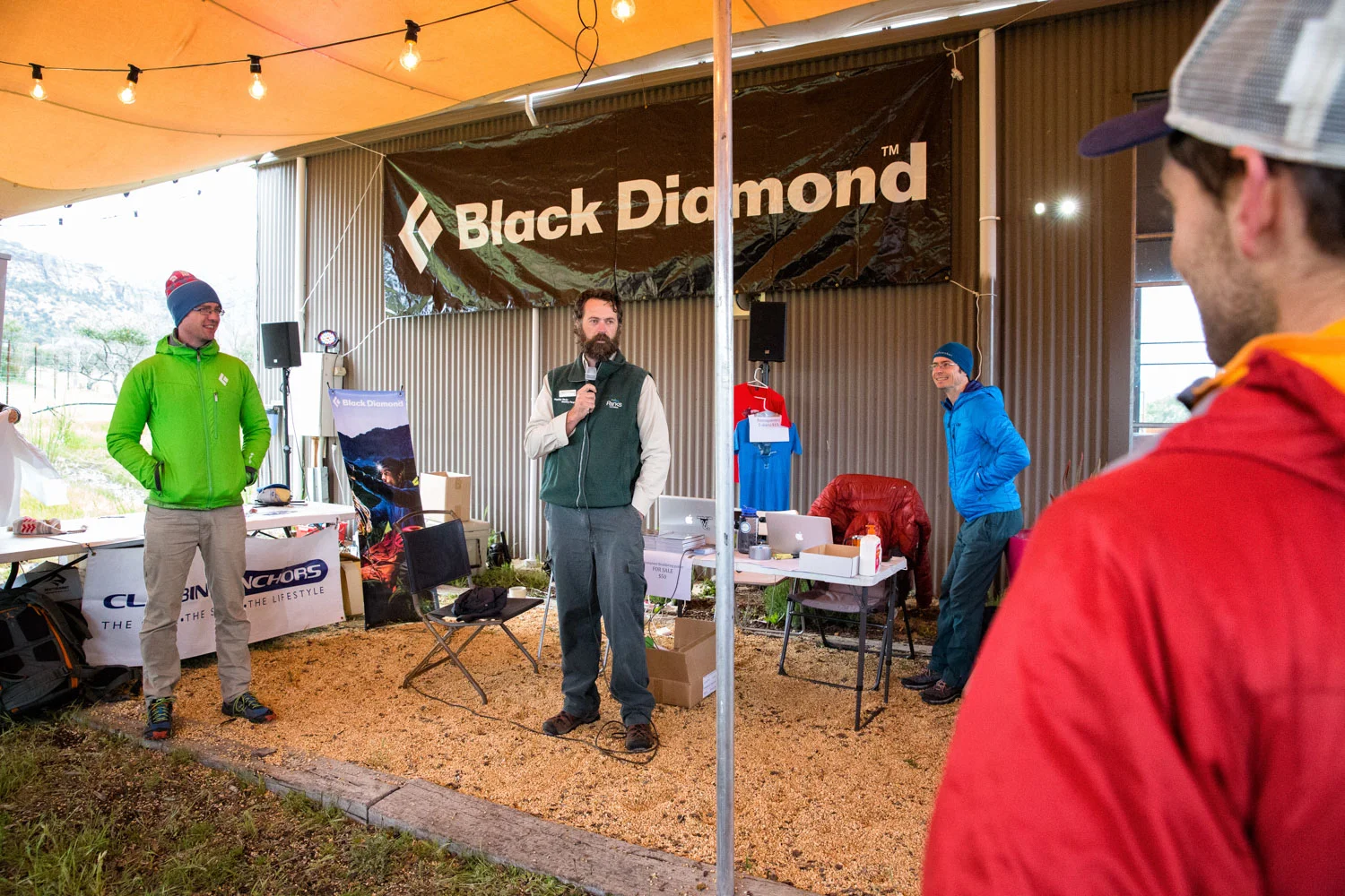 'Olive branches amongst the olive grove' aka Grampians head ranger, Dave Roberts, addressing the Festival attendees. Kamil Sustiak