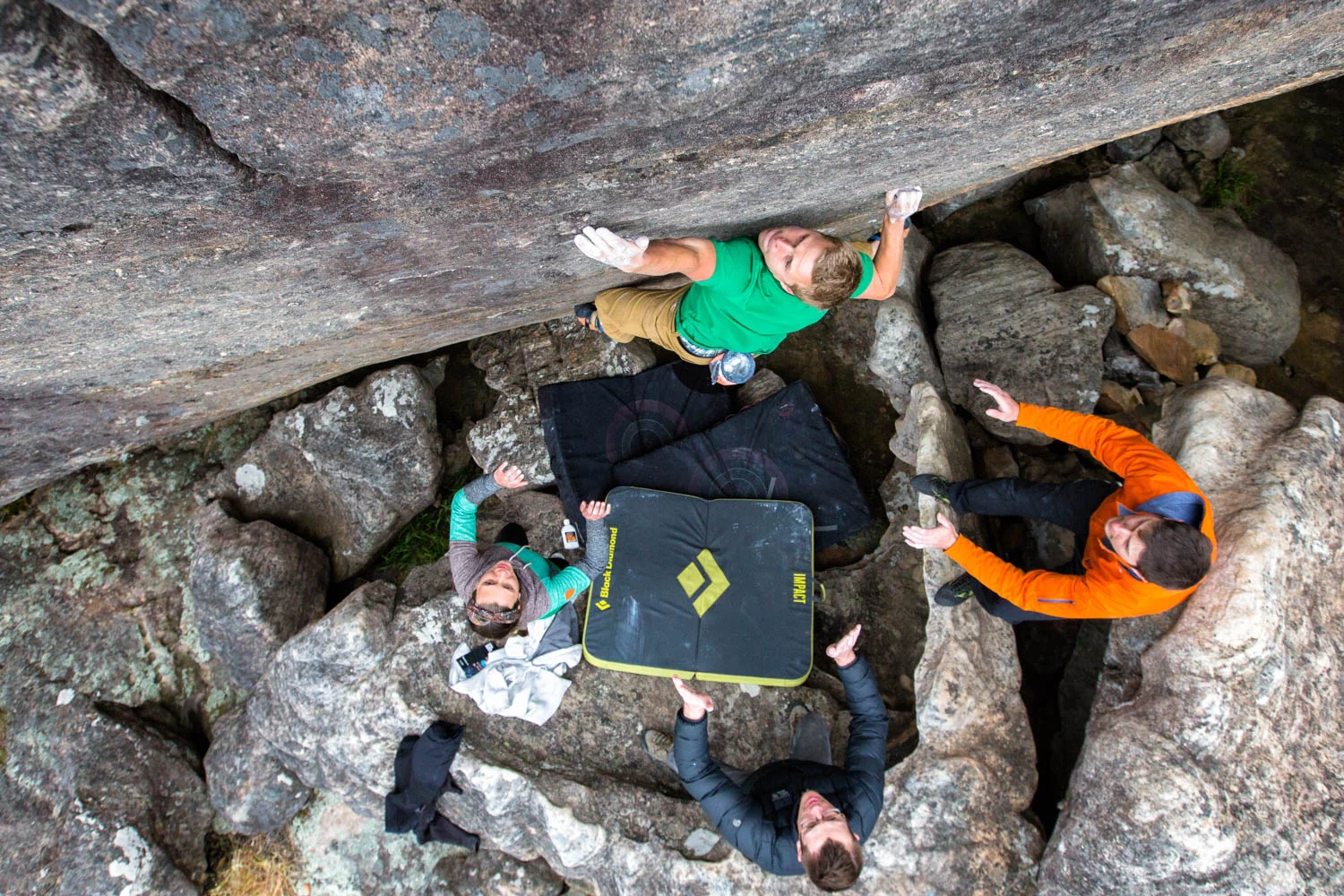 'We got you.' Old Henrys Fun Climb (V4) Kamil Sustiak
