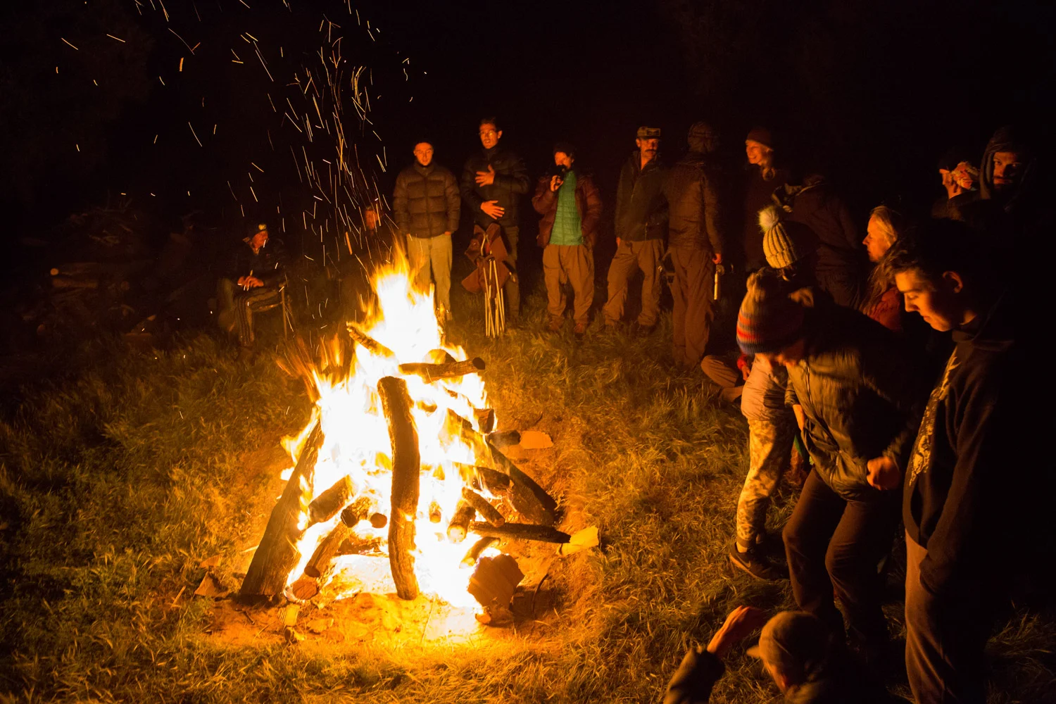 Boulderers love pagan fire ceremonies. Kamil Sustiak