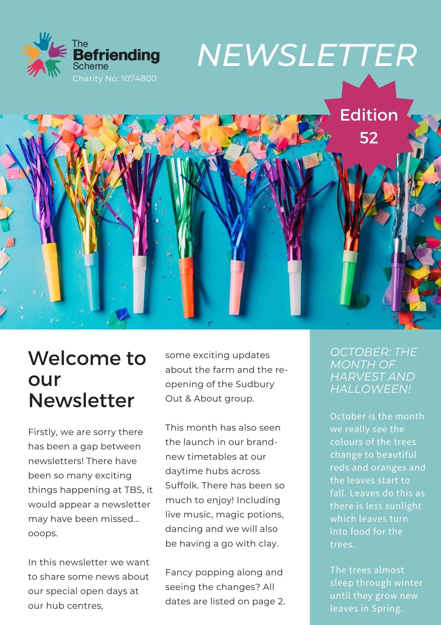 Edition 52 of our Newsletter 