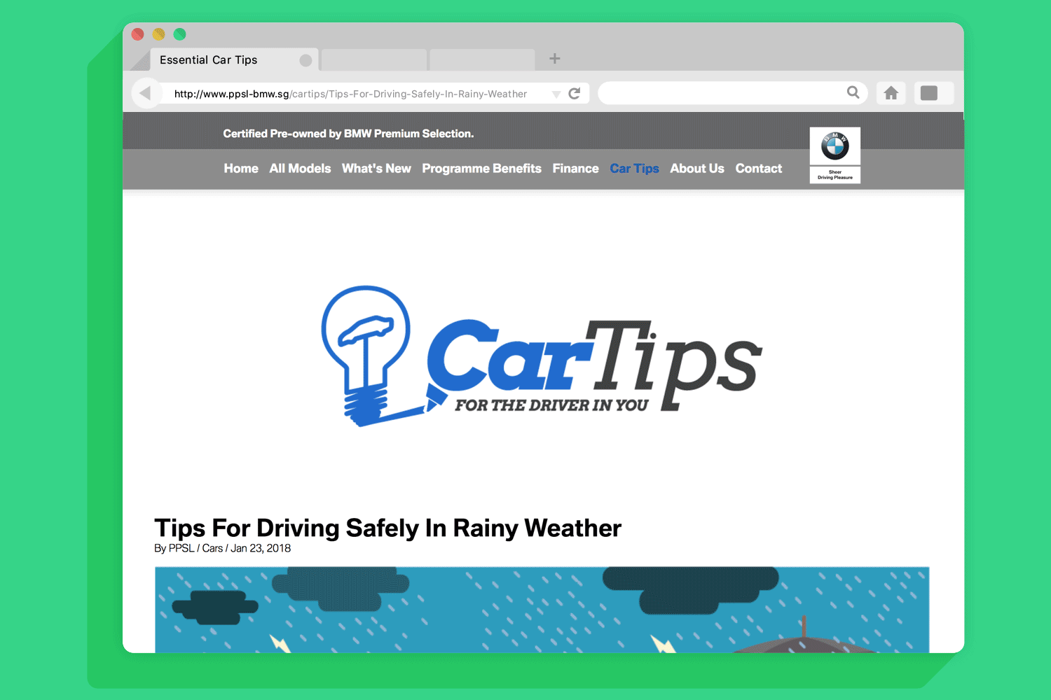   Tips for Driving Safely in Rainy Weather  