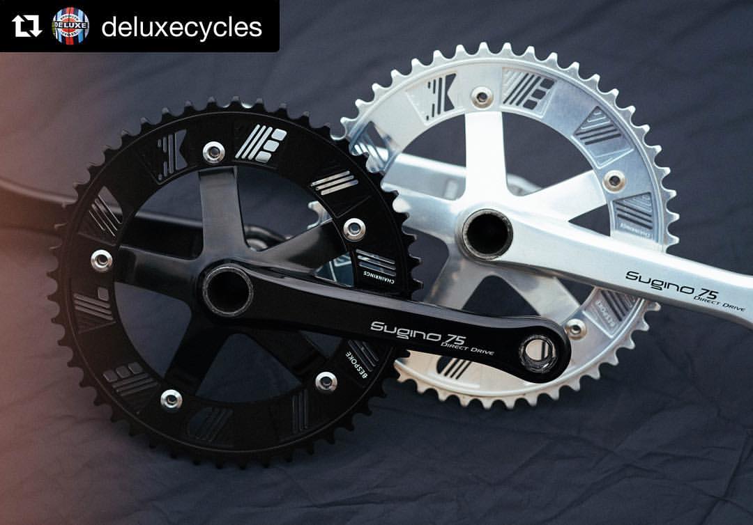 #Repost @deluxecycles  ・・・ Chainrings produced by our friends @bespokechainrings are now live on the web store! 47-53 available for shredding the street, Crit and Velodrome. 6 day tested, World Cup approved, smoother than a Zen (Link to web store in bio)