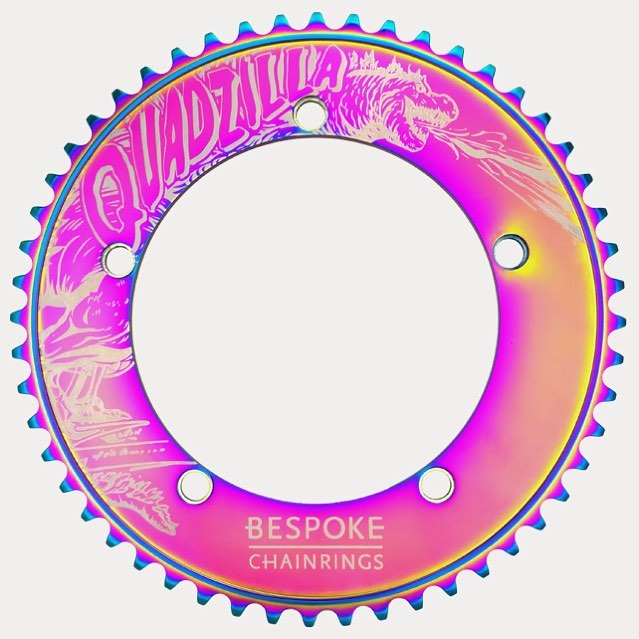 www.Bespokechainrings.com @robertfoerstemann 'QUADZILLA' Special Edition track chainring💪🚴💨 Robert will be racing with his at the World Championships this Wednesday in Apeldoorn. #robertforstemann #quadzilla #sprinter #bespokechainri