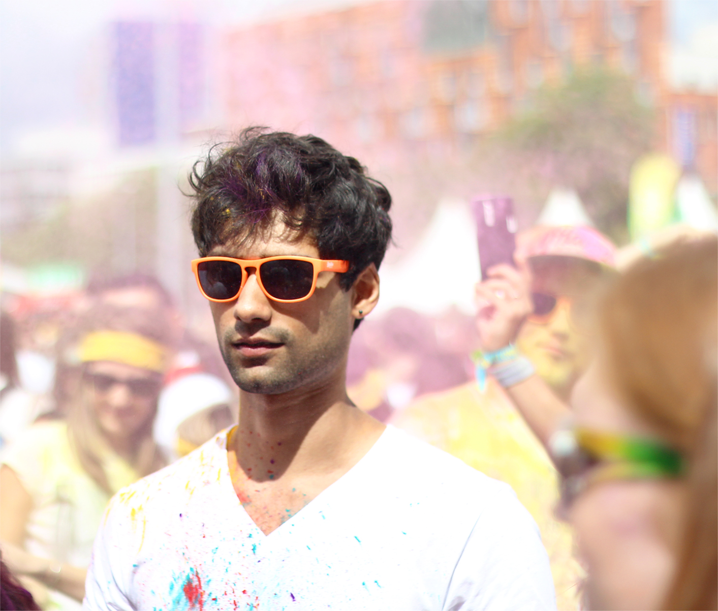Holi one colour  festival 2014.jpg