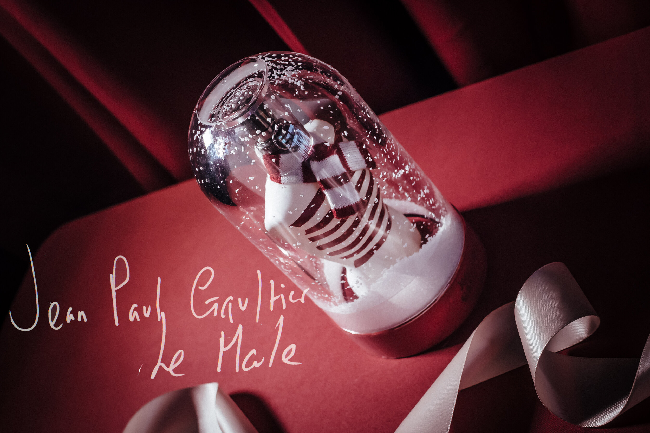 Jean Paul Gaultier Le male christmas edition snow globe