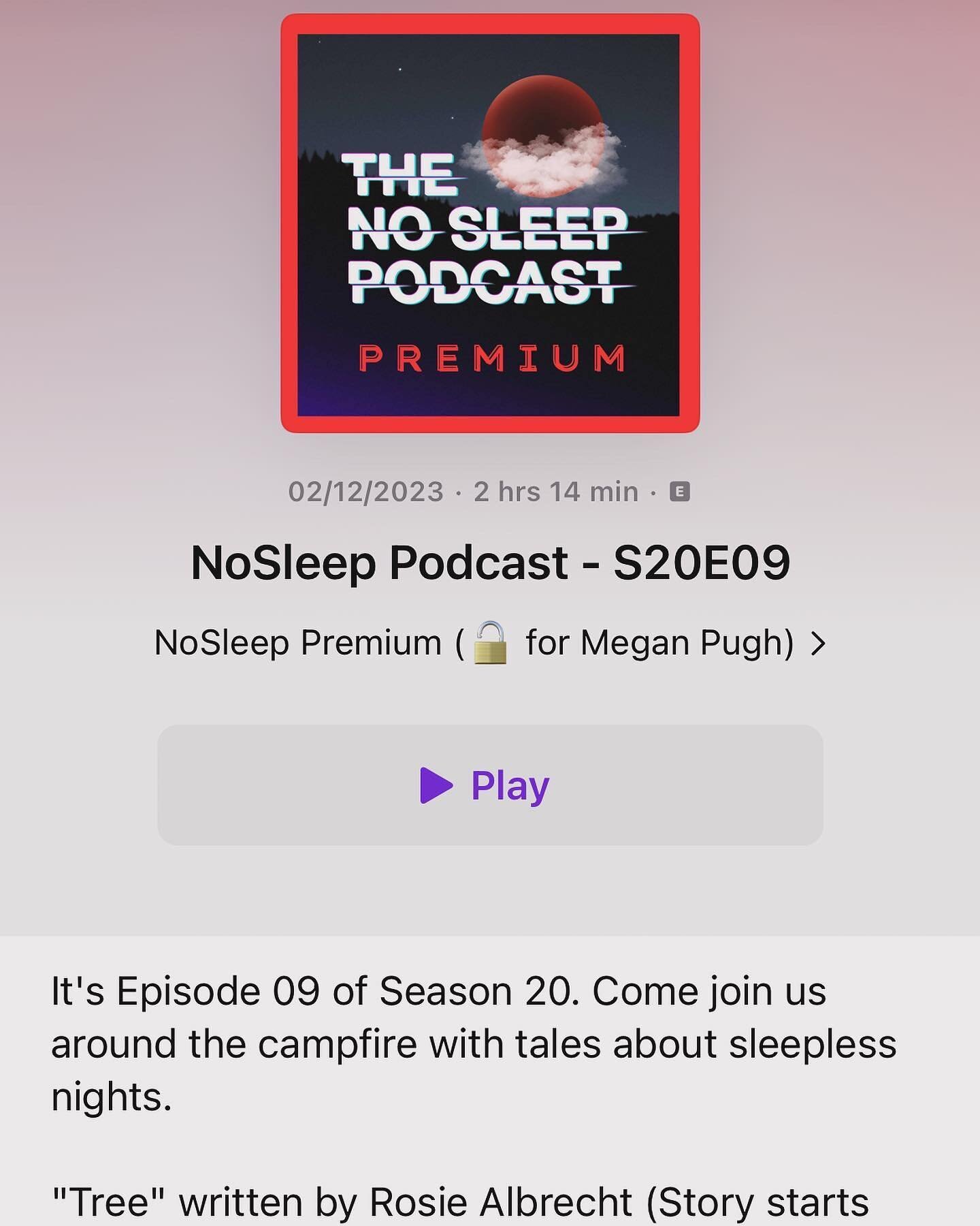 @meganpugh7&rsquo;s spooky tale The Brass Bed has featured on the big ghostly @nosleeppodcast listen to it on S20 E9! #frightening #ghoststories