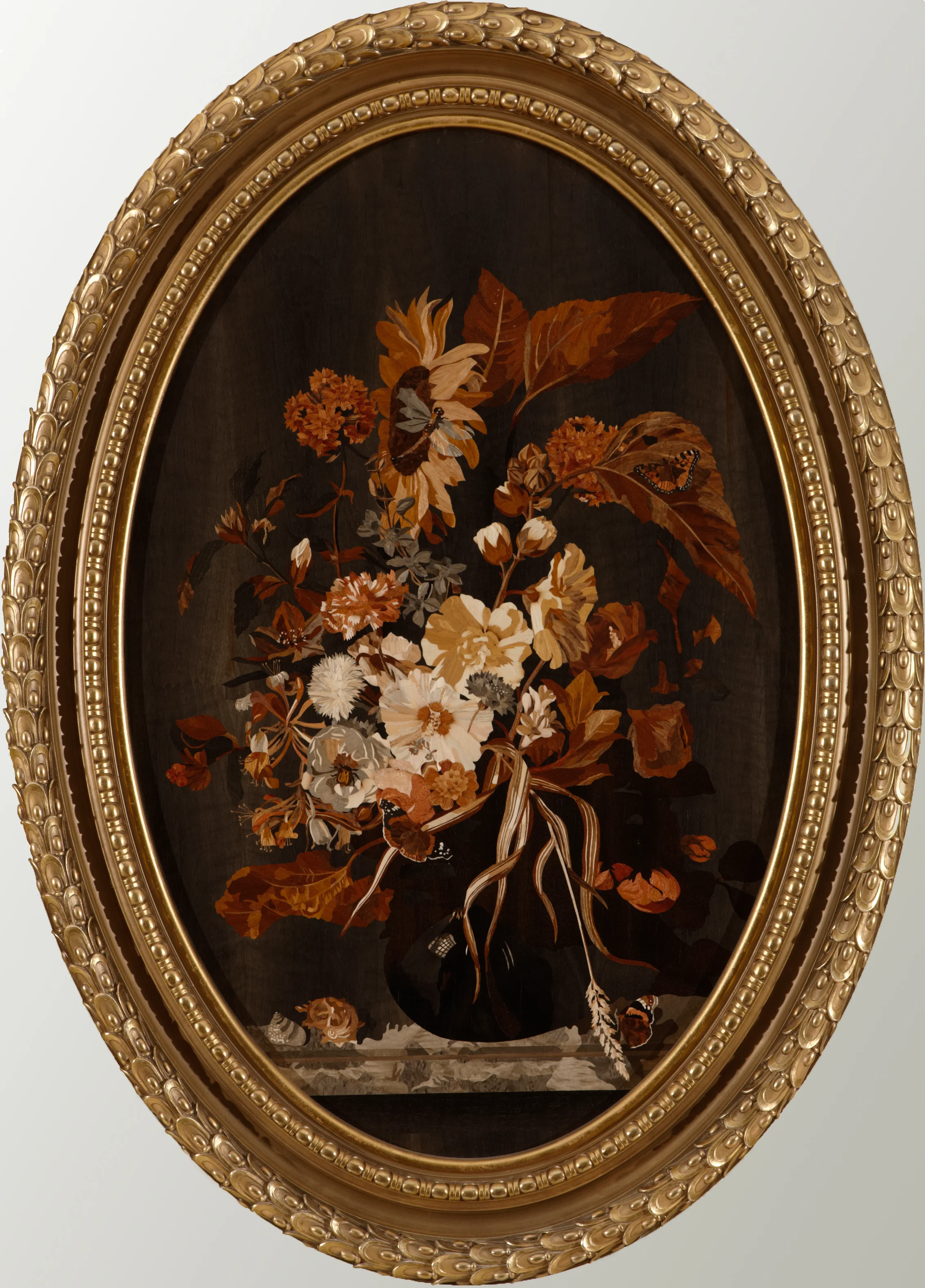 Still life based on "Flowers and Snails" by Maria van Oosterwijck