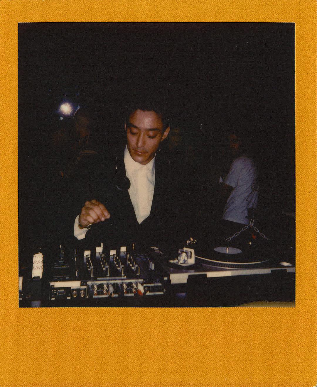 Shigeto, DJing at Matthew Dear’s “Bunny” Halloween release show , around the time we were like, “let’s make a super detailed website.” Photo: Vinnie Massimino