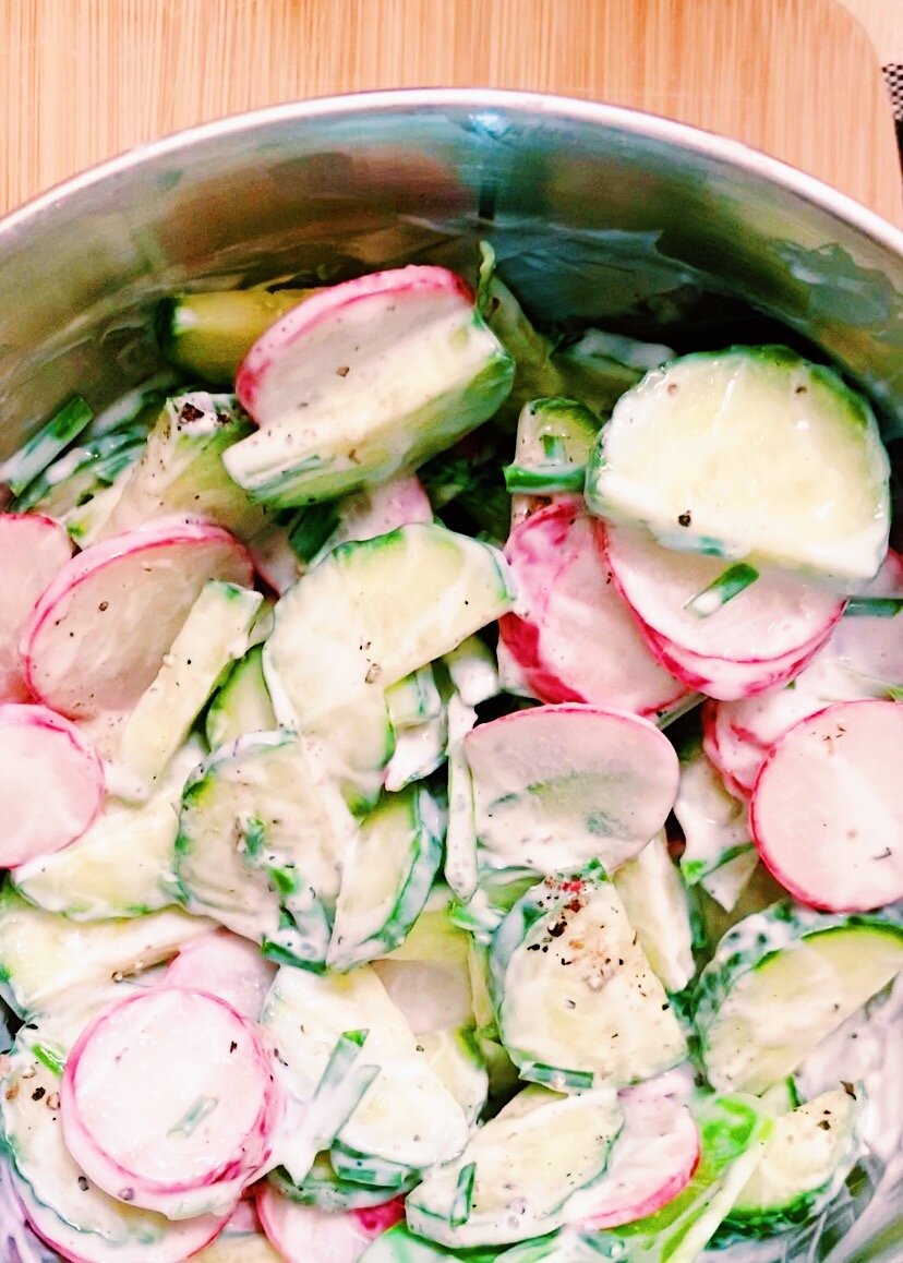 Creamy Cucumber Radish Salad Cape Breton Food Hub