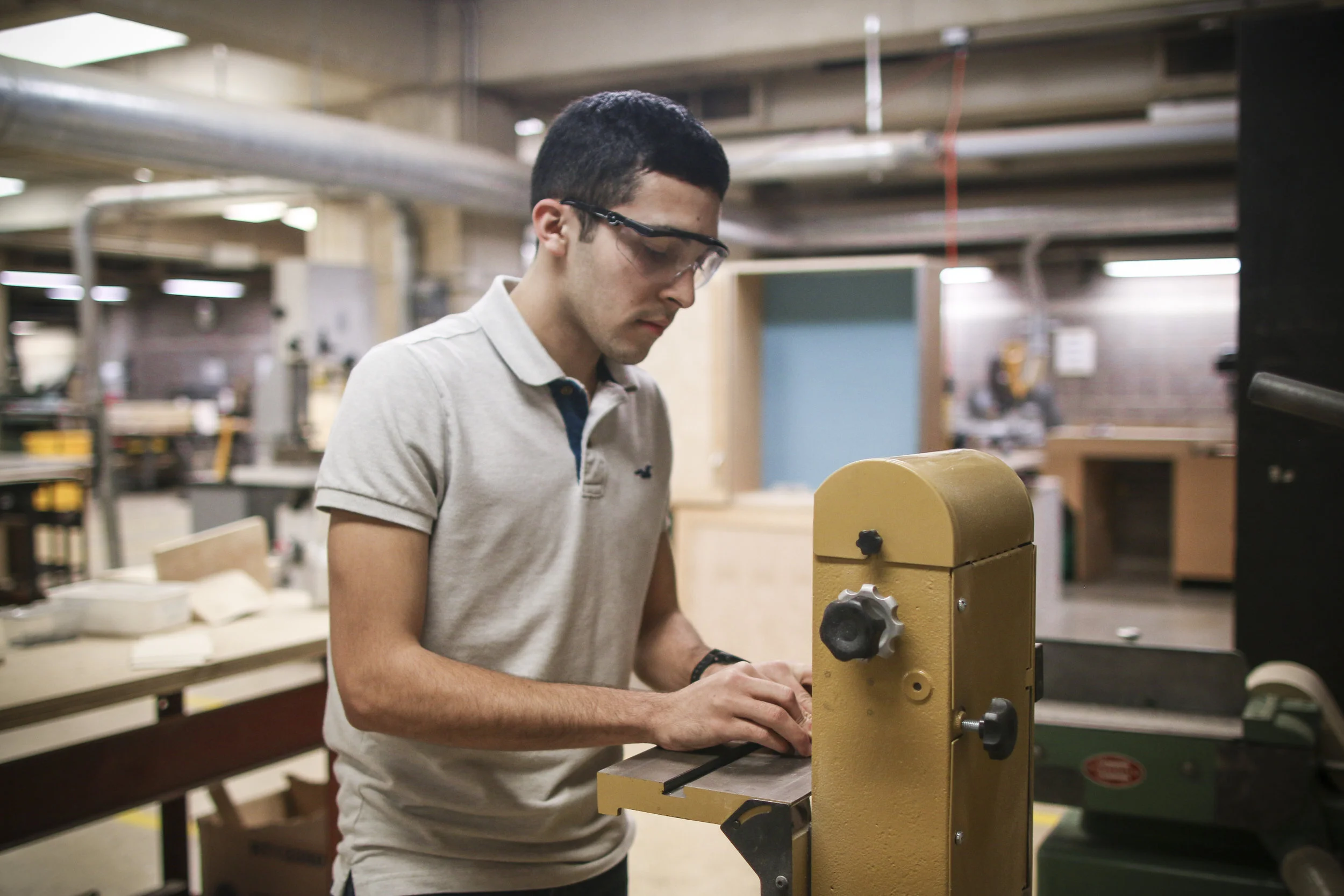 Walmer in the woodshop