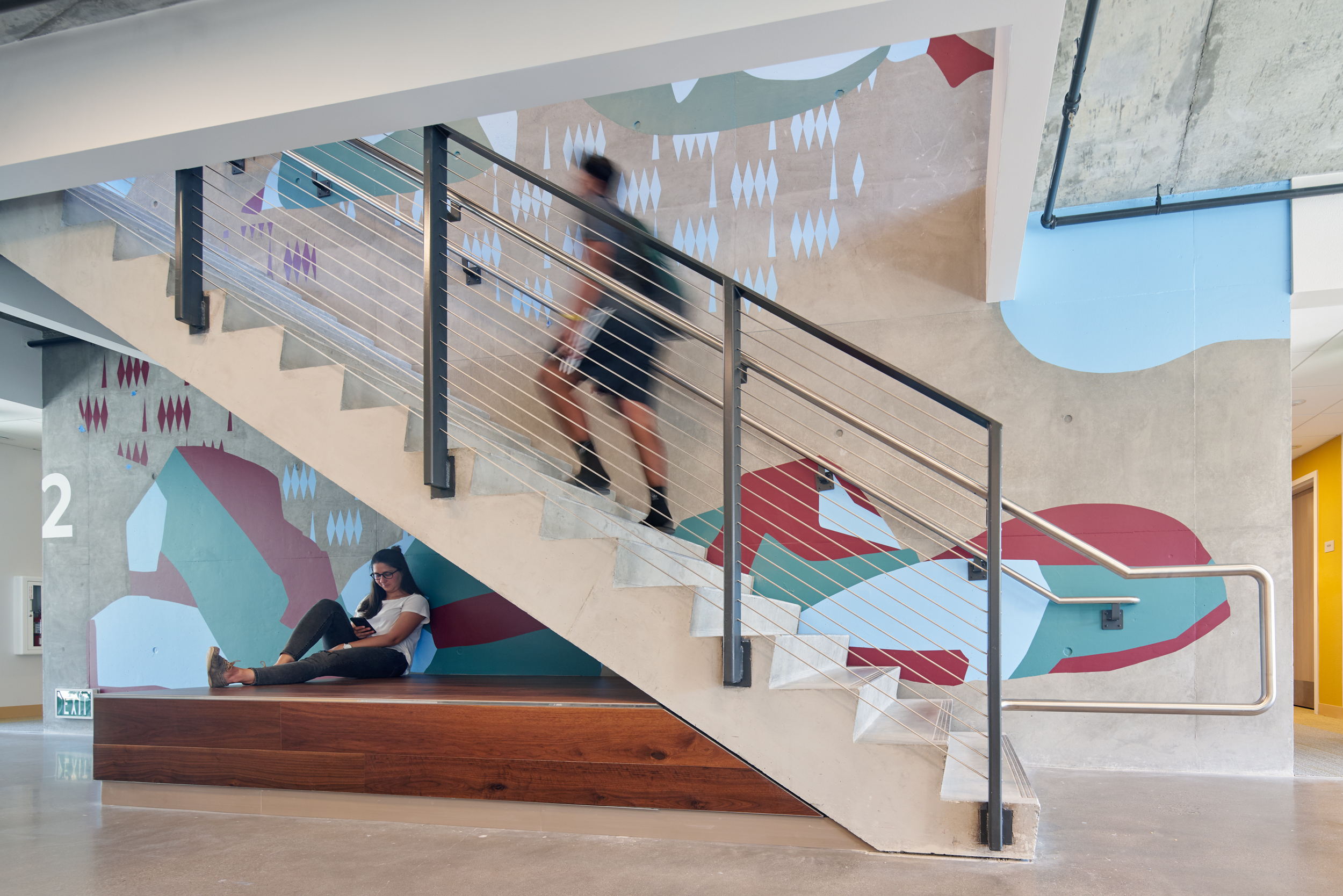 Cal Poly Wall Art by Media Objectives (Photo by Bruce Damonte)