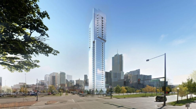 36-story residential tower, office building proposed for LoDo’s Bell Park siter