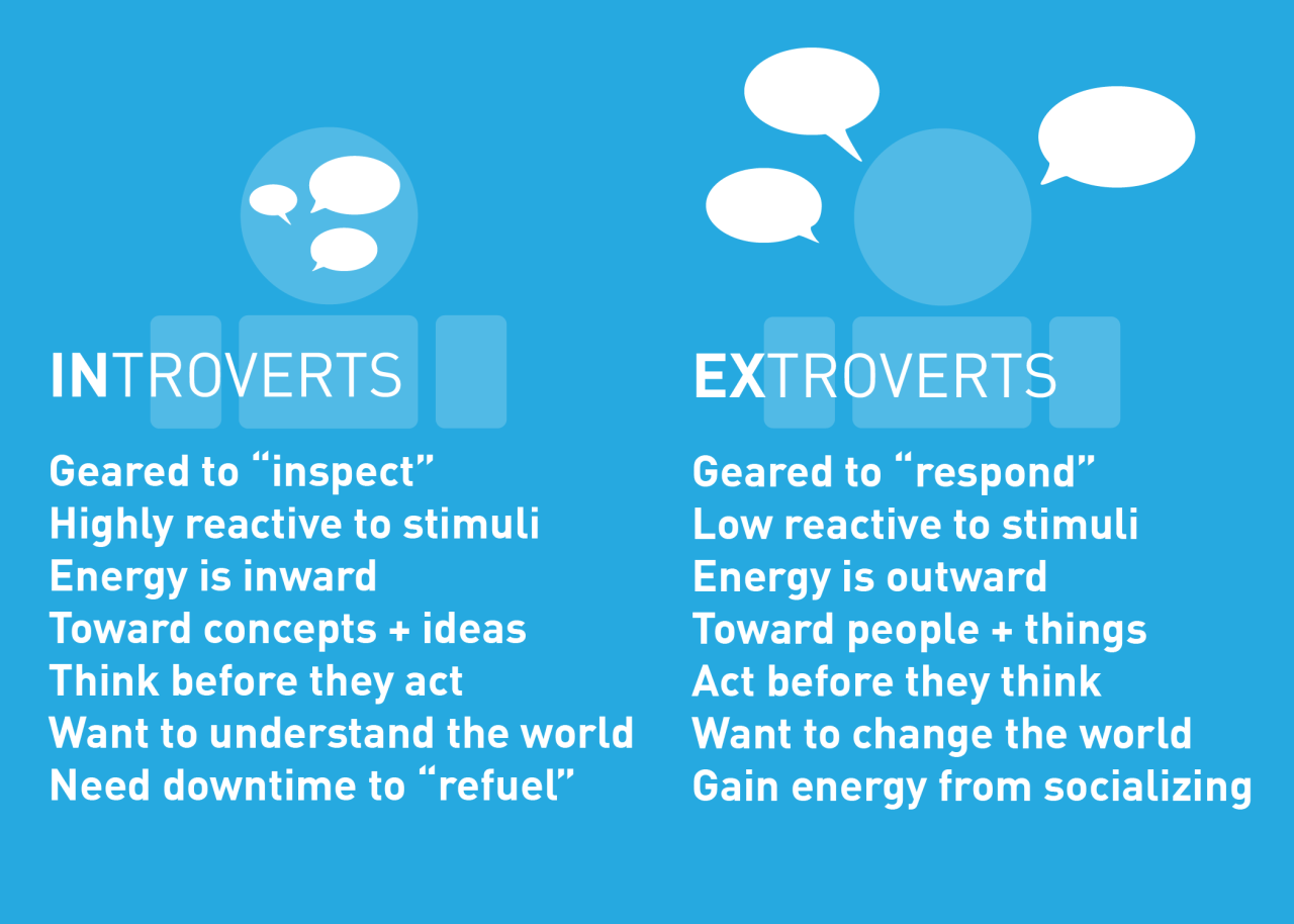 Designing for Differences Today’s work and learning environment favors extroversion. Understanding the needs of all personality types is important in designing a successful workplace and learning environment.