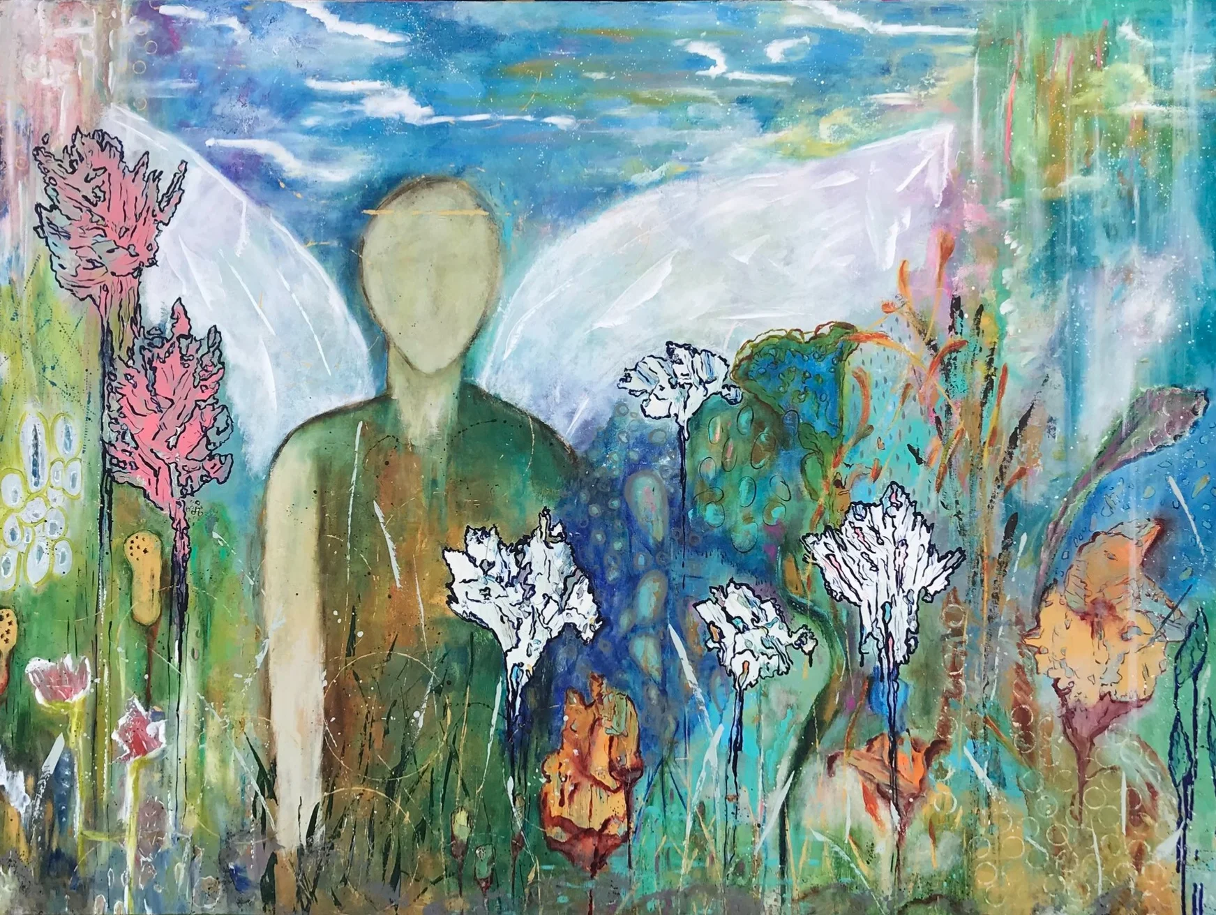 “Created for Love” 48x36 mixed