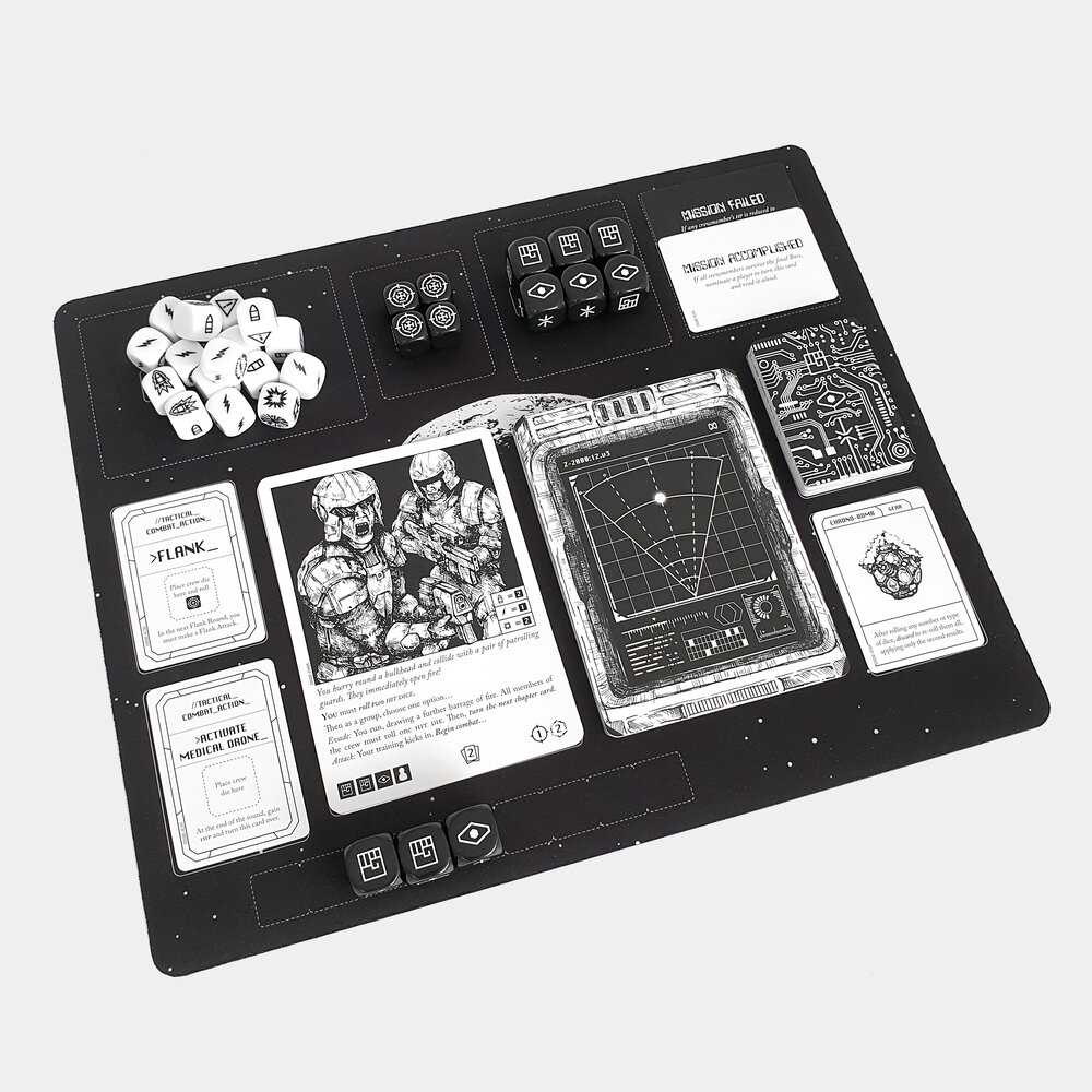 ESCAPE The Dark sector misión alfombra Play Mat themeborne Juego de Cartas de tablero