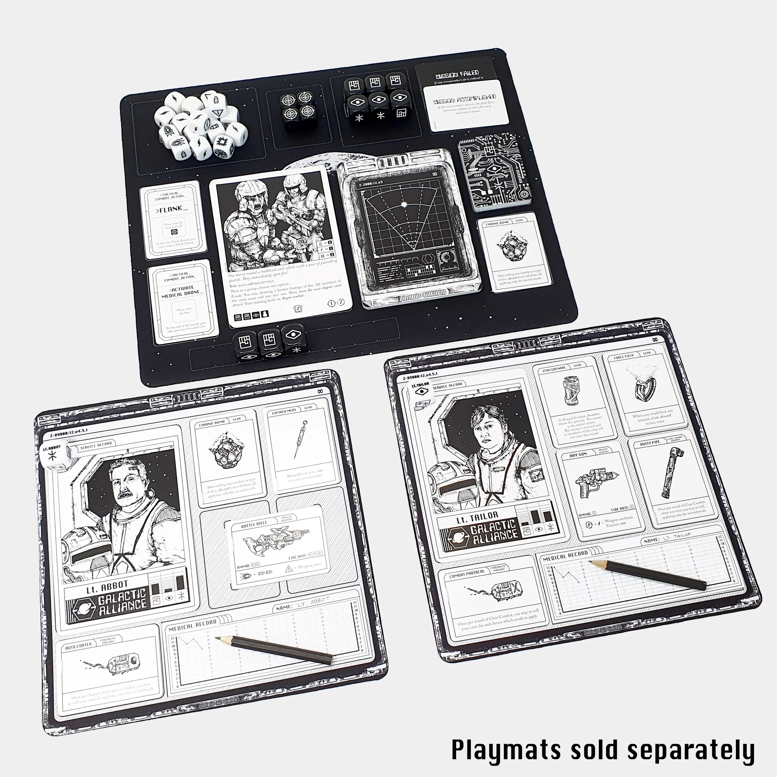 black and white playmats