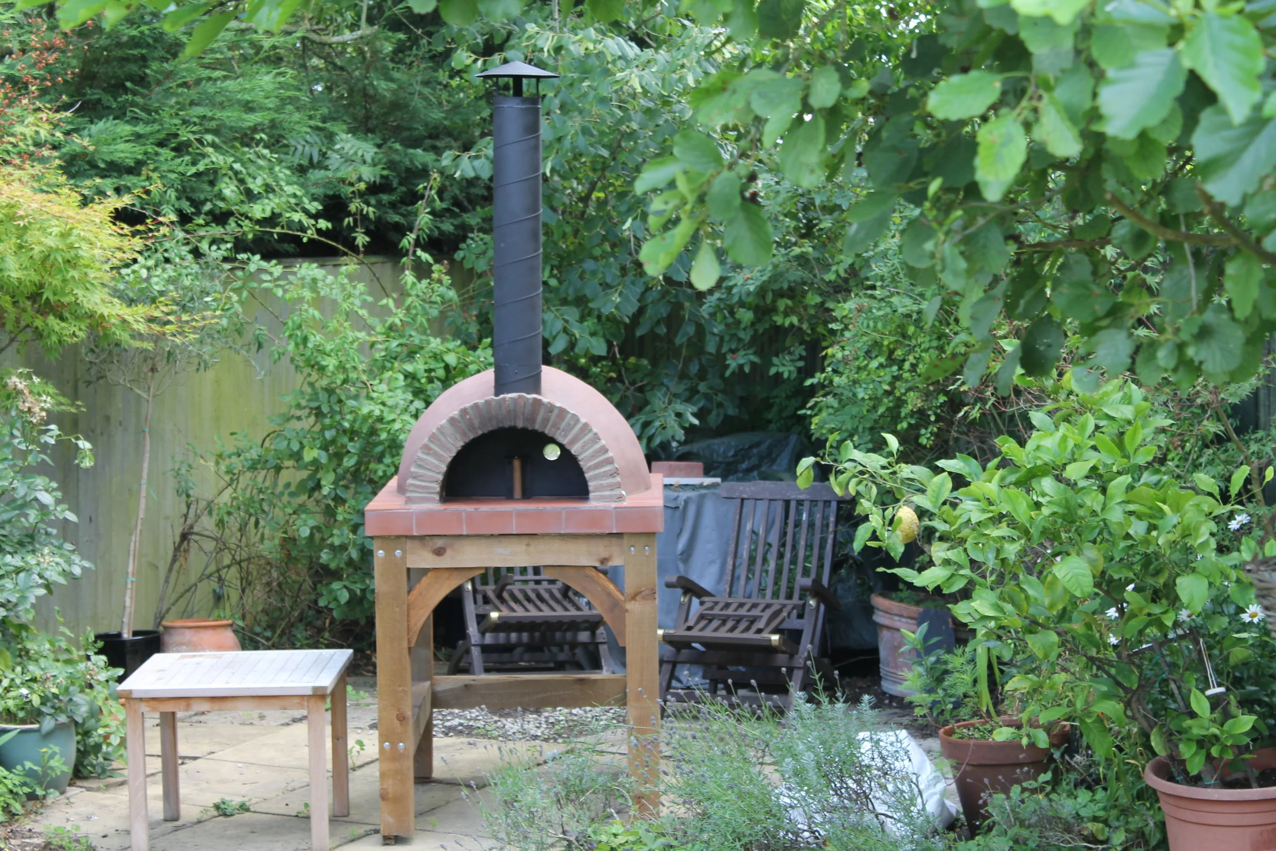 The Mini wood burning pizza oven