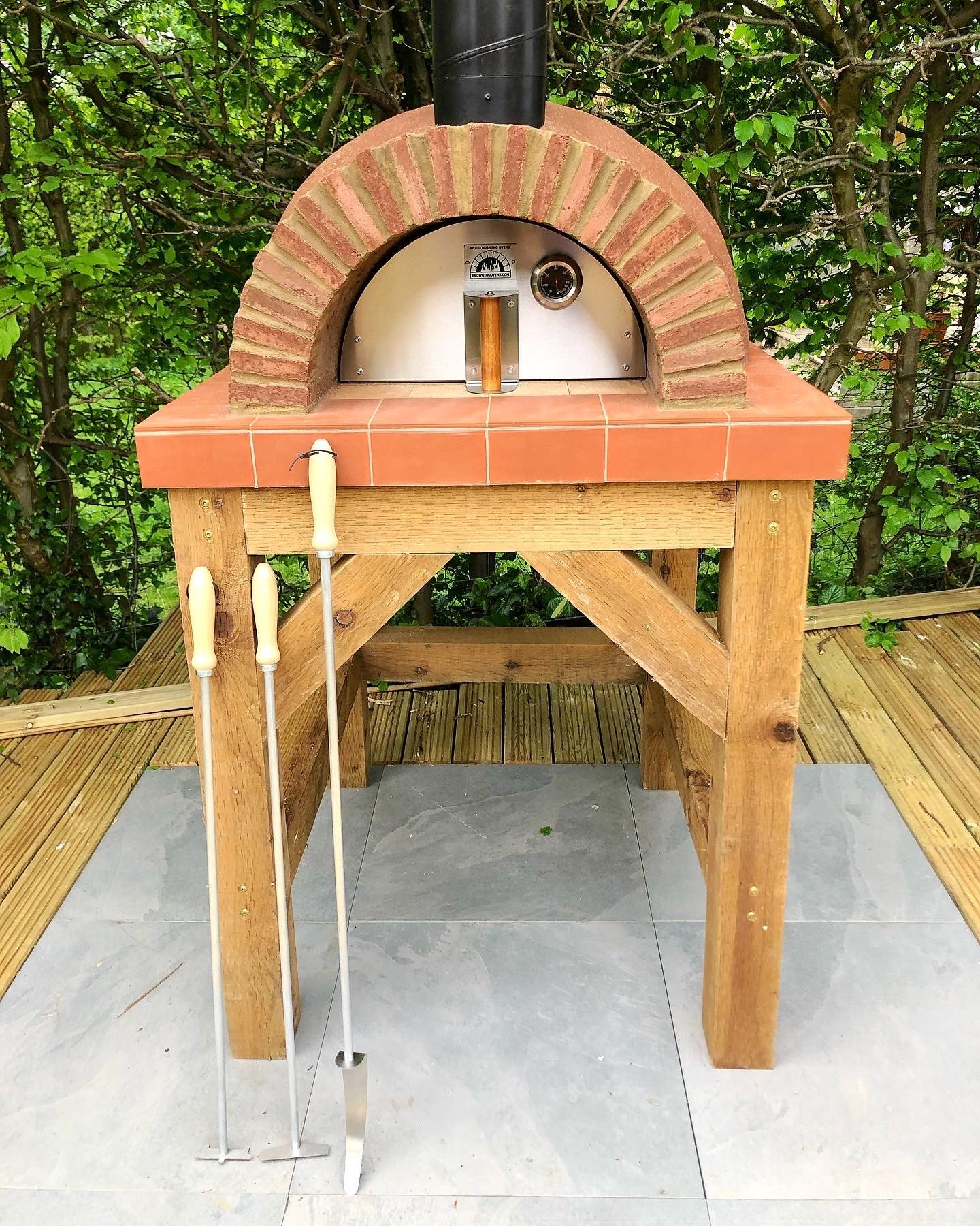 Hook Ember Rake, Pizza Oven Tools
