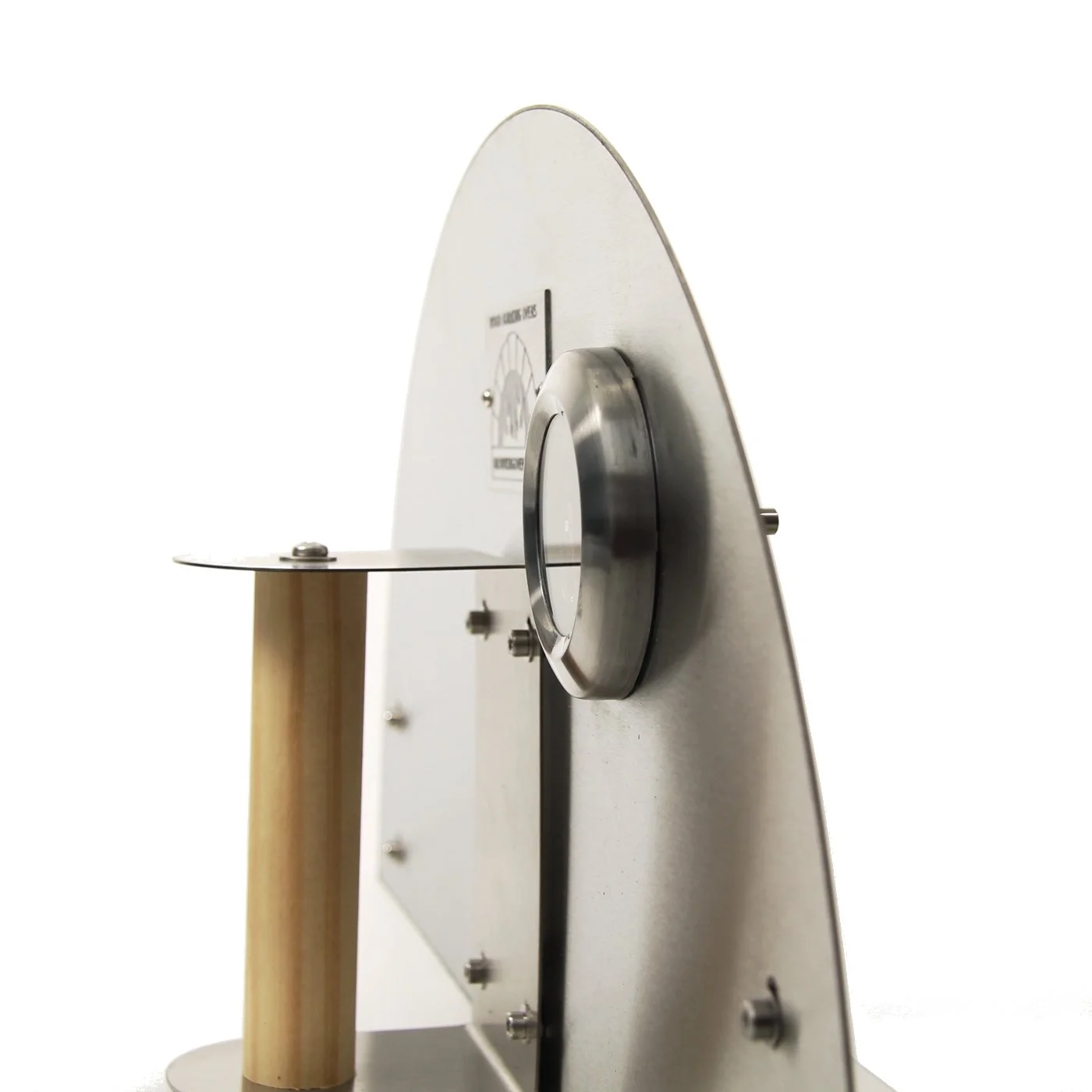 The Pizza Oven Shop replacement biometric  thermometer attached to a oven door.