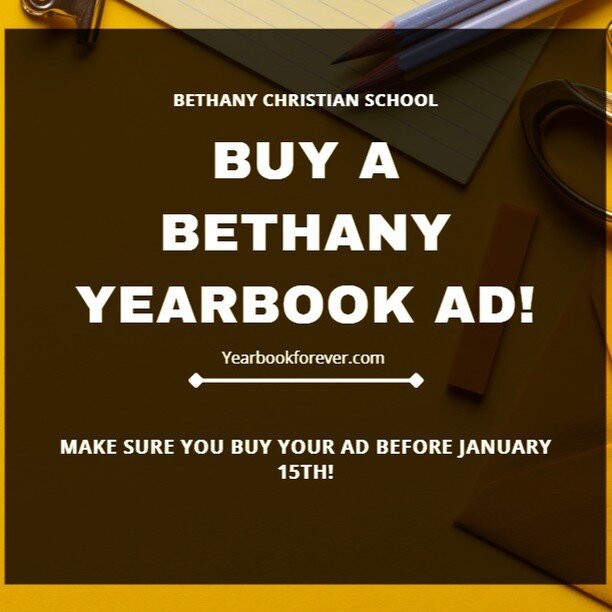 Don't forget to buy your yearbook ad today at yearbookforever.com!*

Thank you our middle school graphic arts student who created this post's design and to our 6th Grade Student who sang &quot;I Just Want an Ad Page from You&quot;.

*Pop-up blockers 
