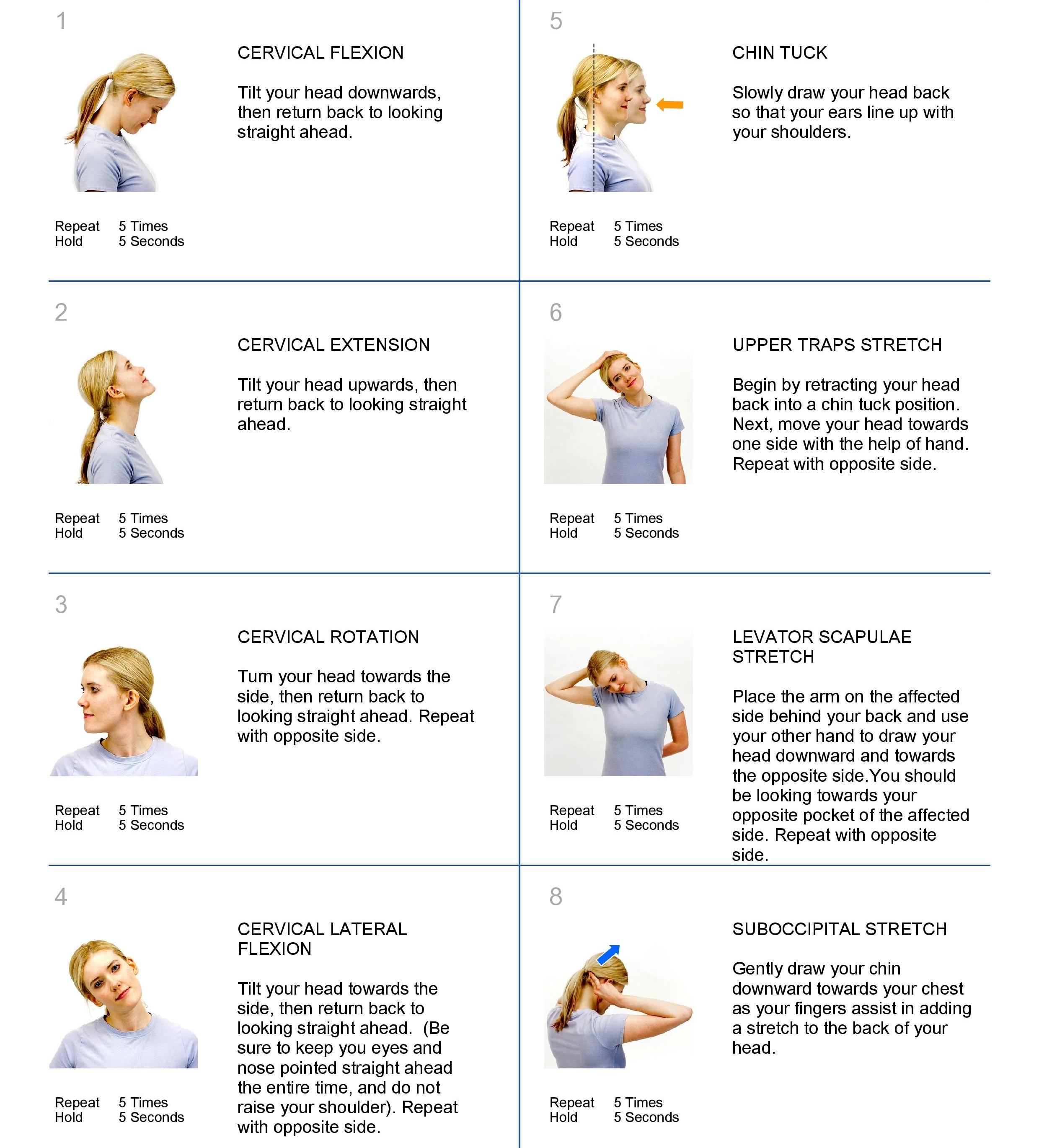 Free Printable Office Stretching Exercises