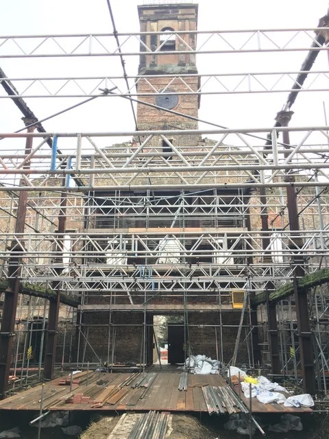 Urgent Stabilisation Works begins on Dockyard Church 