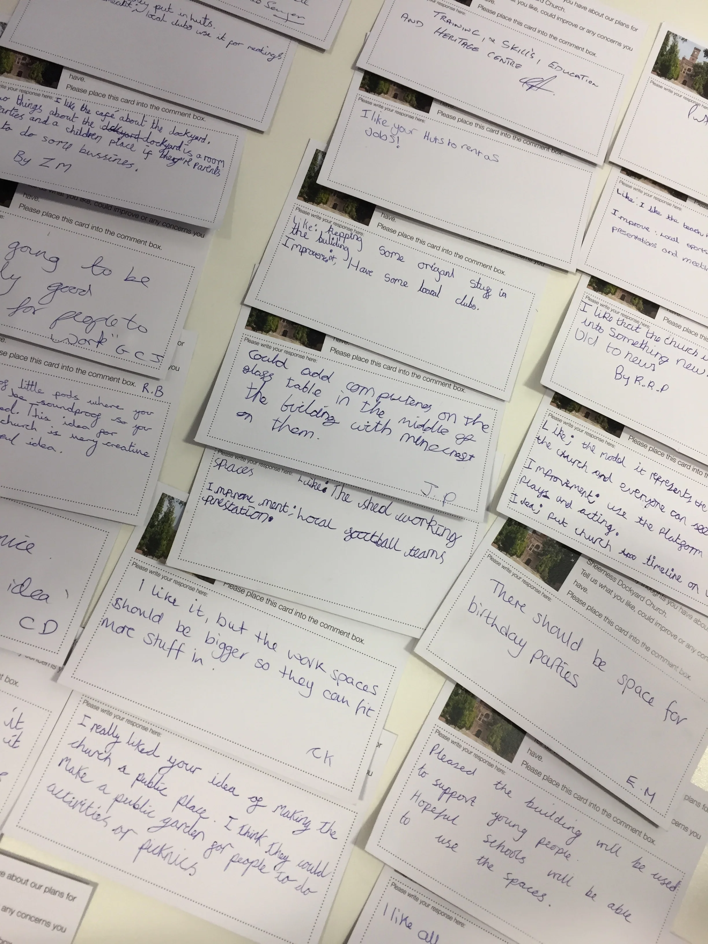 Local community interest with the projects draft plans