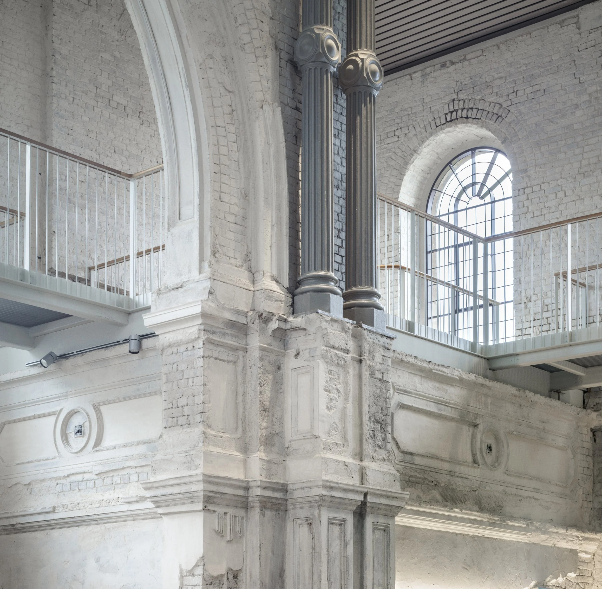 Restored Columns in the Church building