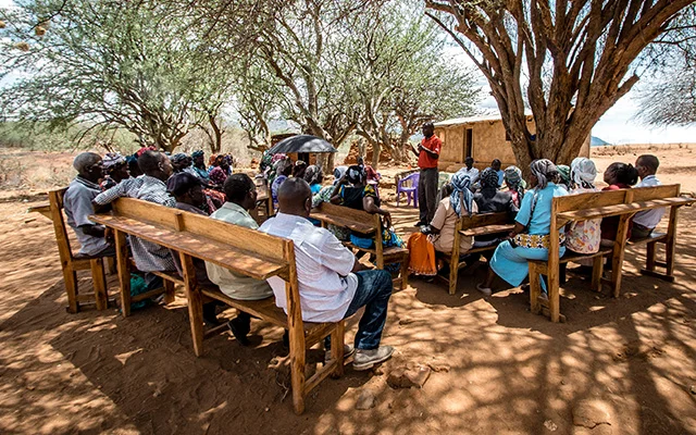 During a Savings Group Meeting in Kenya