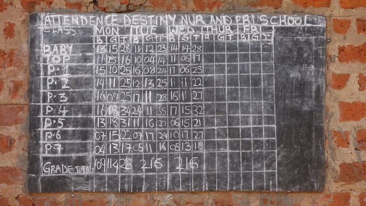 Ugandan school attendance records