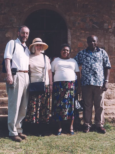 Martyn and Angela Minns with Simon and Gladys Chiwanga.