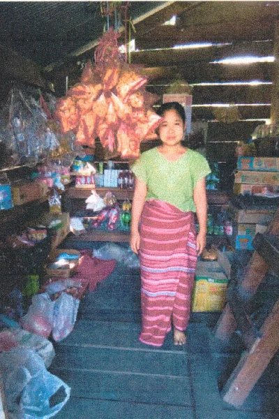 A new village grocery store in Myanmar.