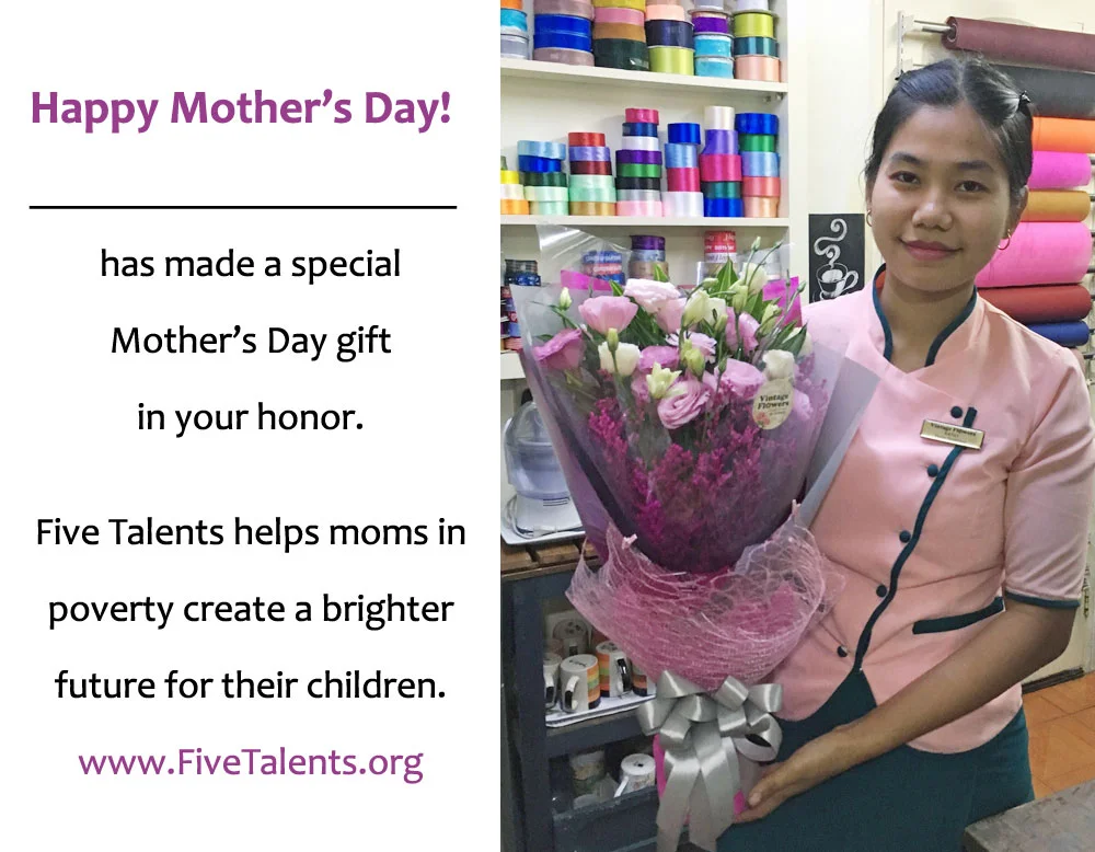 Mother’s Day card from Five Talents