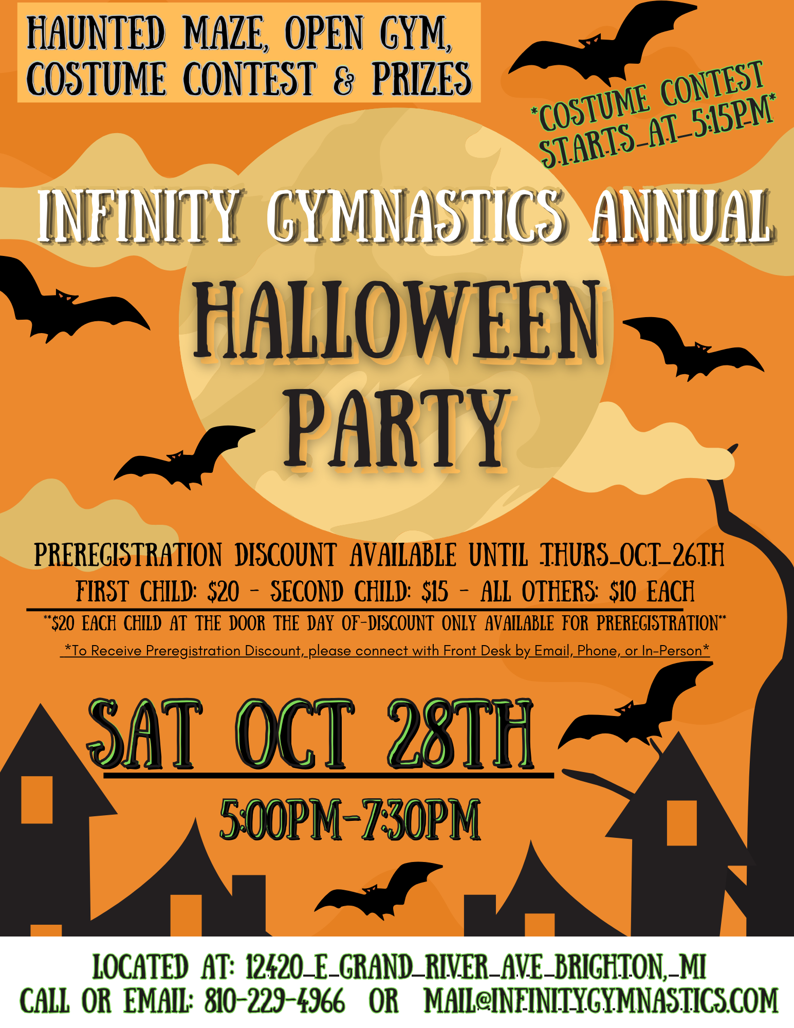 Halloween Party & Open Gym