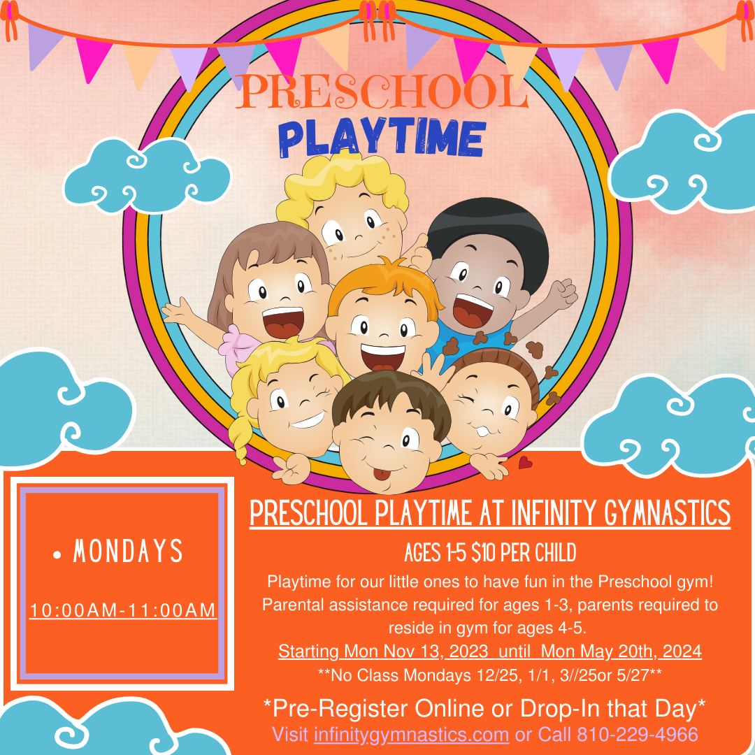 Preschool Playtime — Infinity Gymnastics Academy