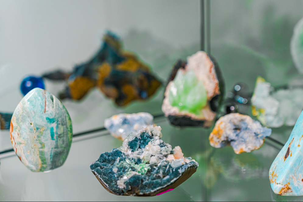 Apophyllite & Stilbite Crystal Cluster on Matrix