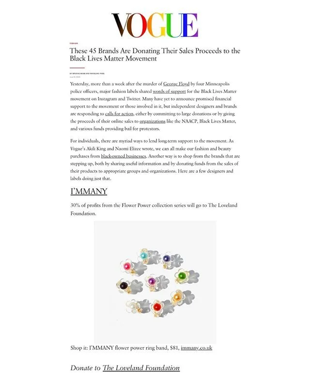 #BlackLivesMatter | Even small brands can support important causes 🖤