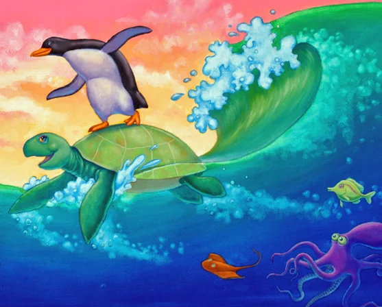 Aquatic puzzle, detail