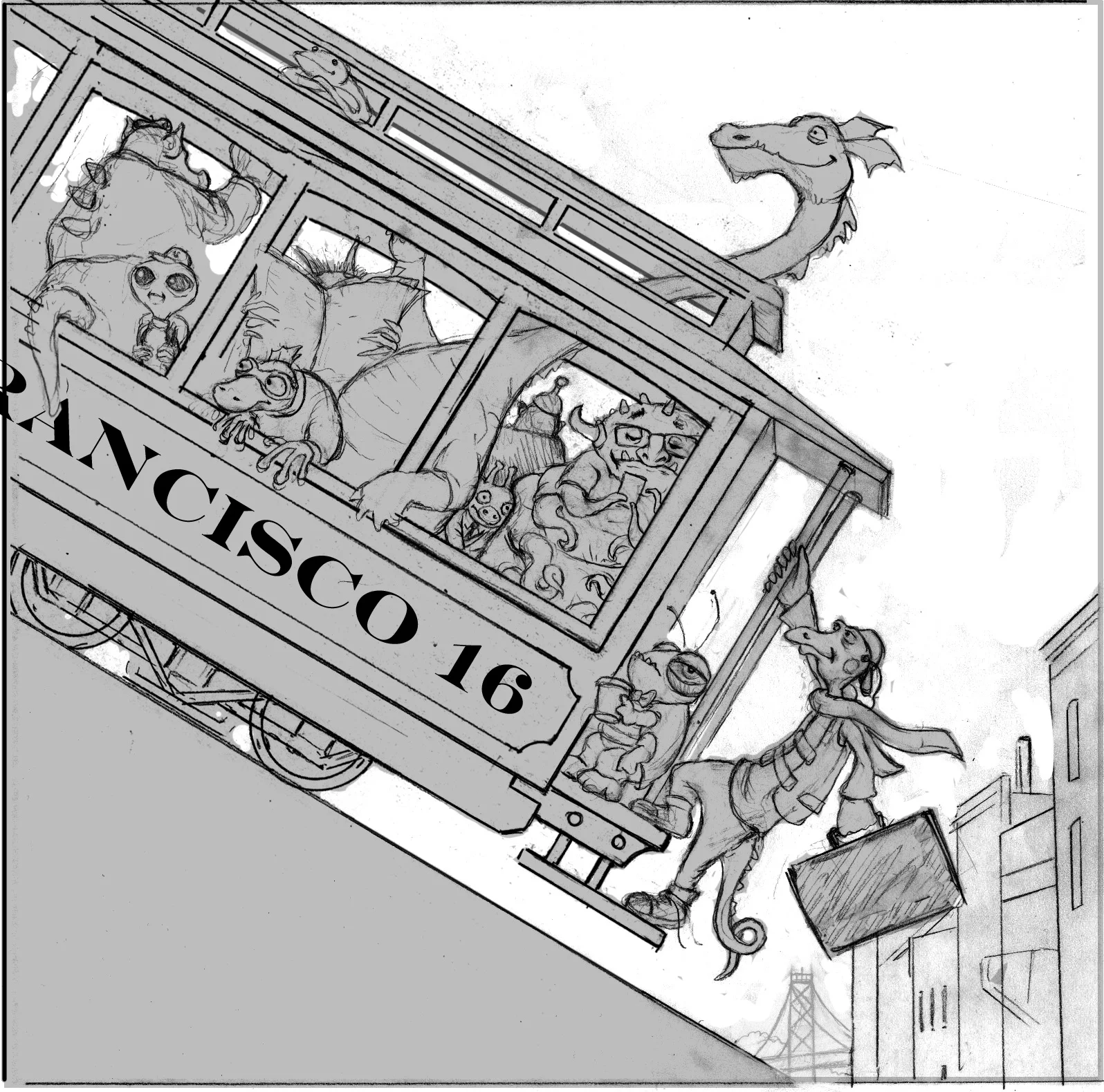 San Fransico tight sketch