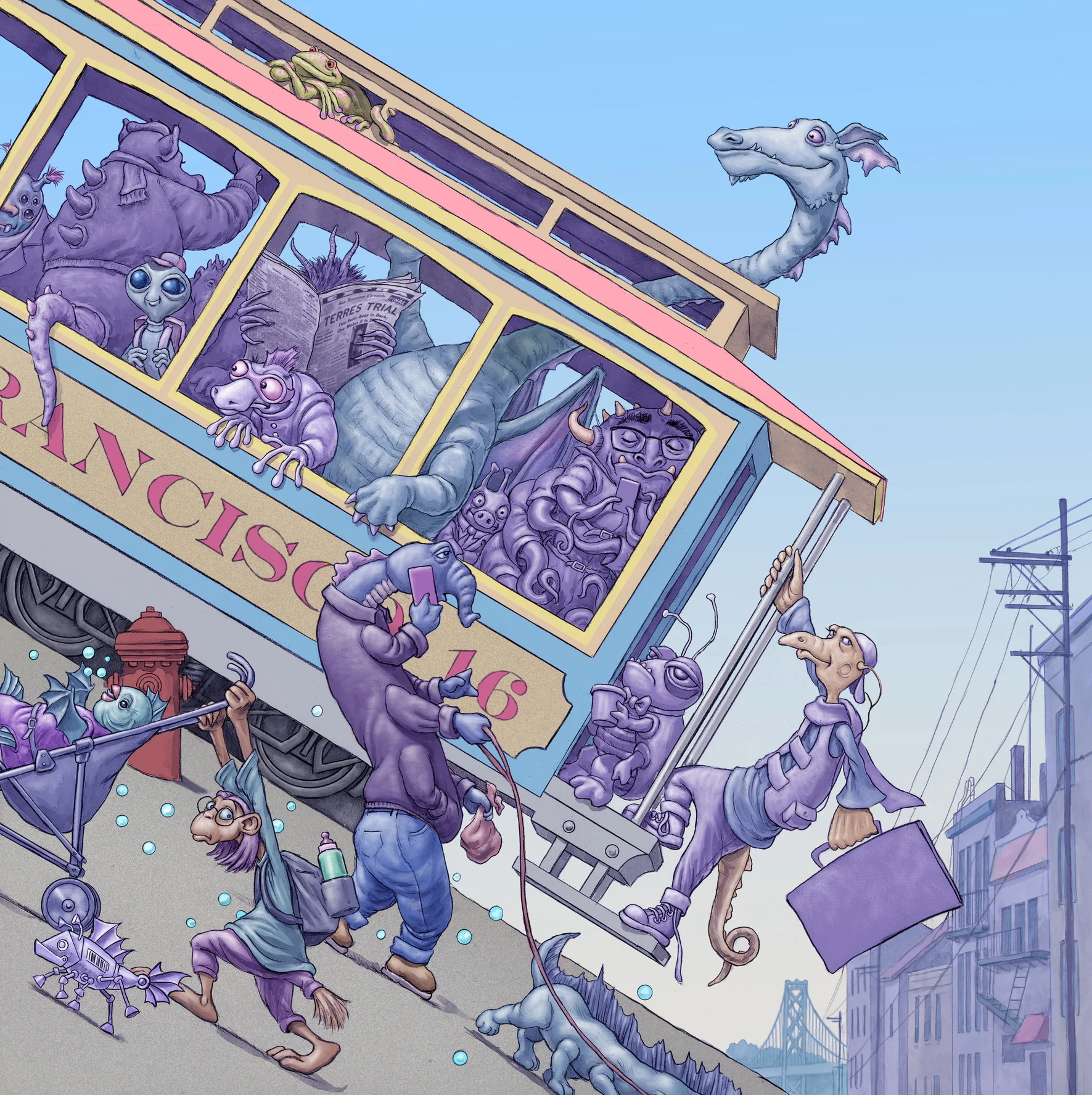 San Francisco Photoshop layers