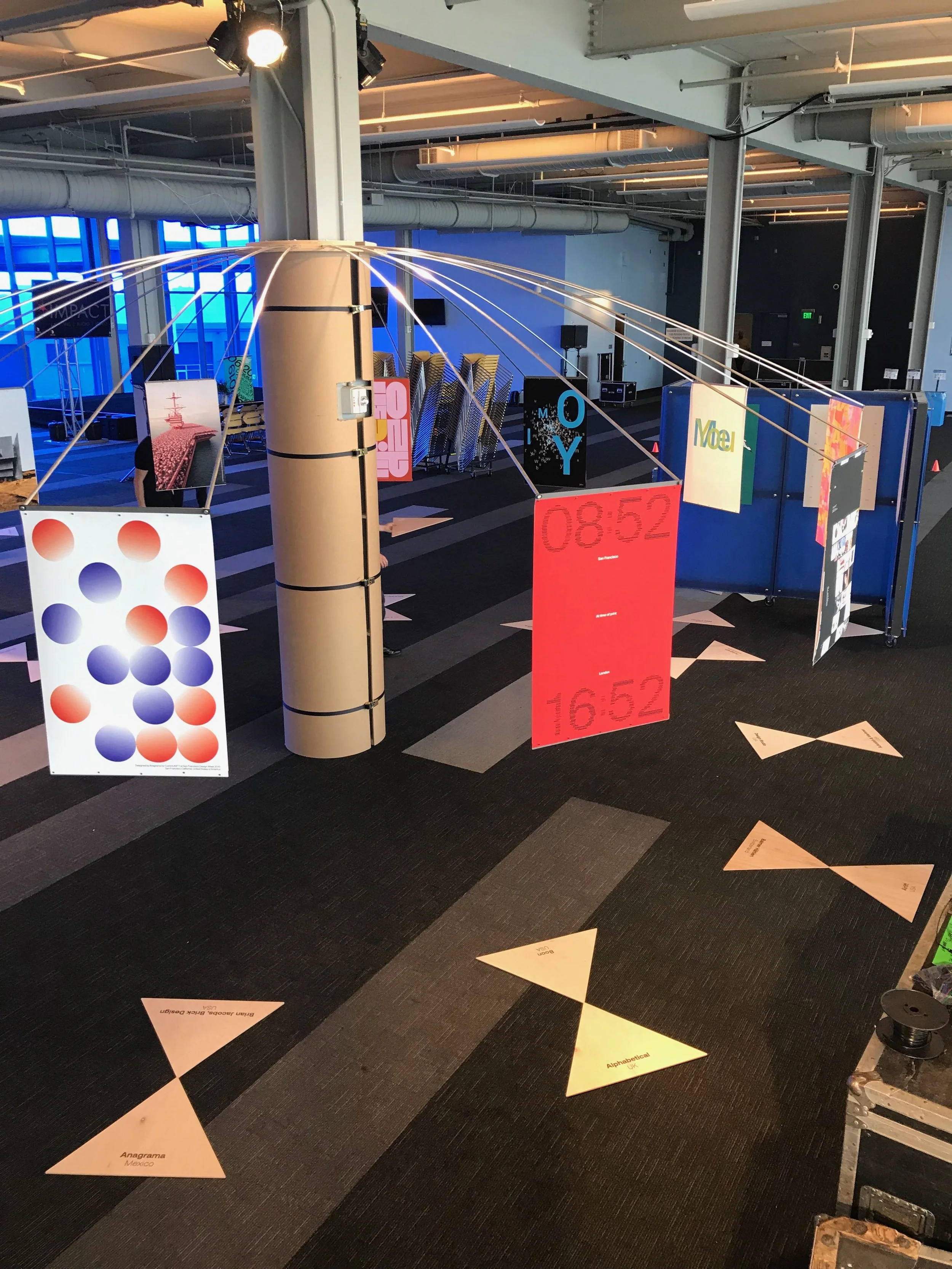 Suspended Poster Pinwheels