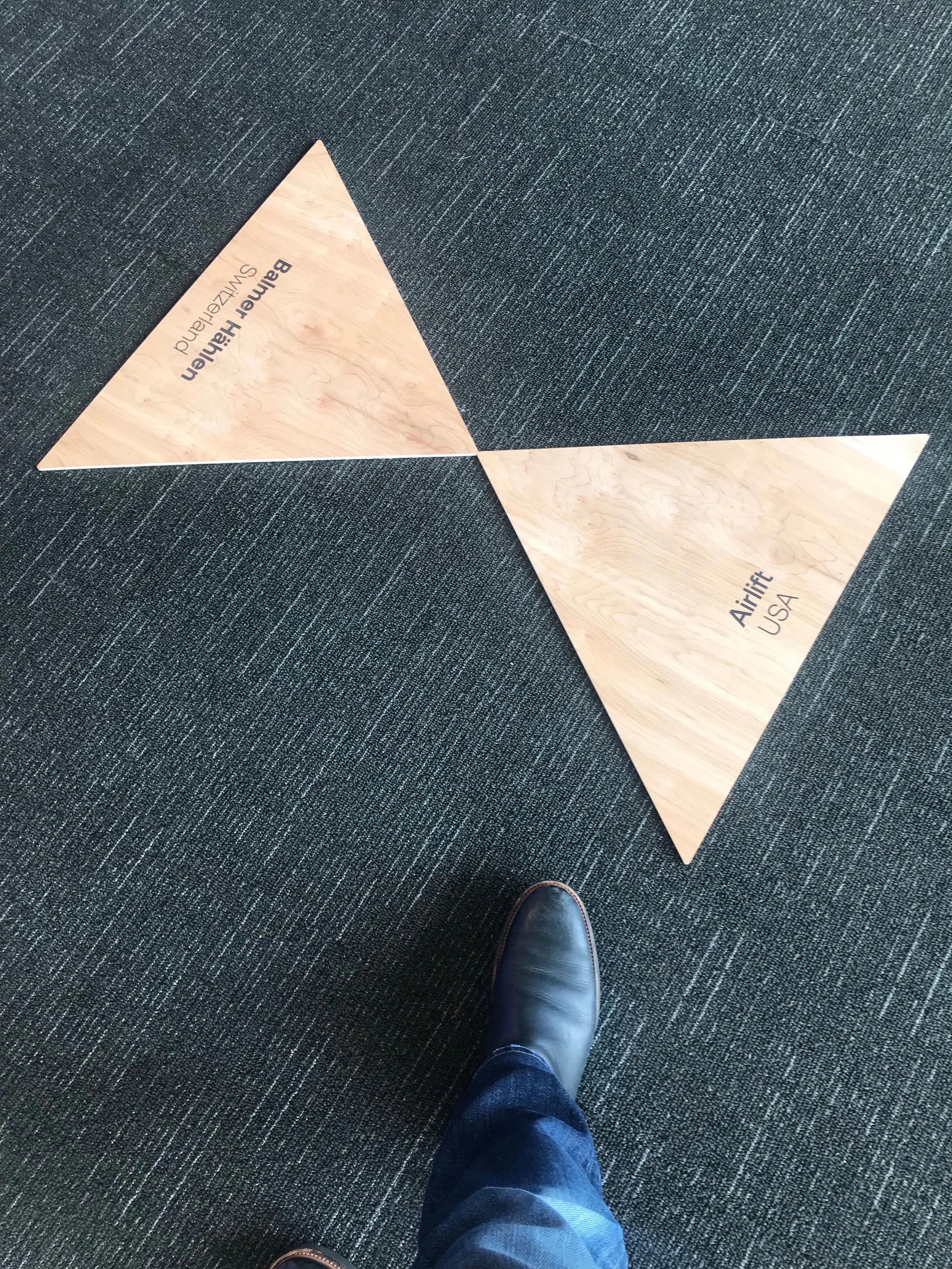Credit Captions on Floor Triangles