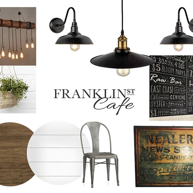 Having a blast working with @franklinstcafe! Going to work in some faux leather tones for warmth too. I'll take pics along the way for you! #tabonehome