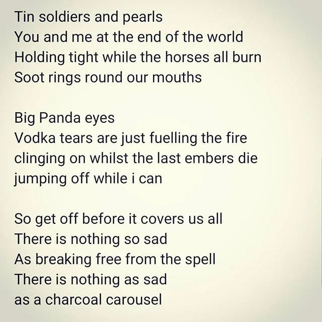 I knew from the start, you were blessed with a big carbon heart... Charcoal Carousel is on my New EP 'London Fields'. Listen on @spotify now, link in bio