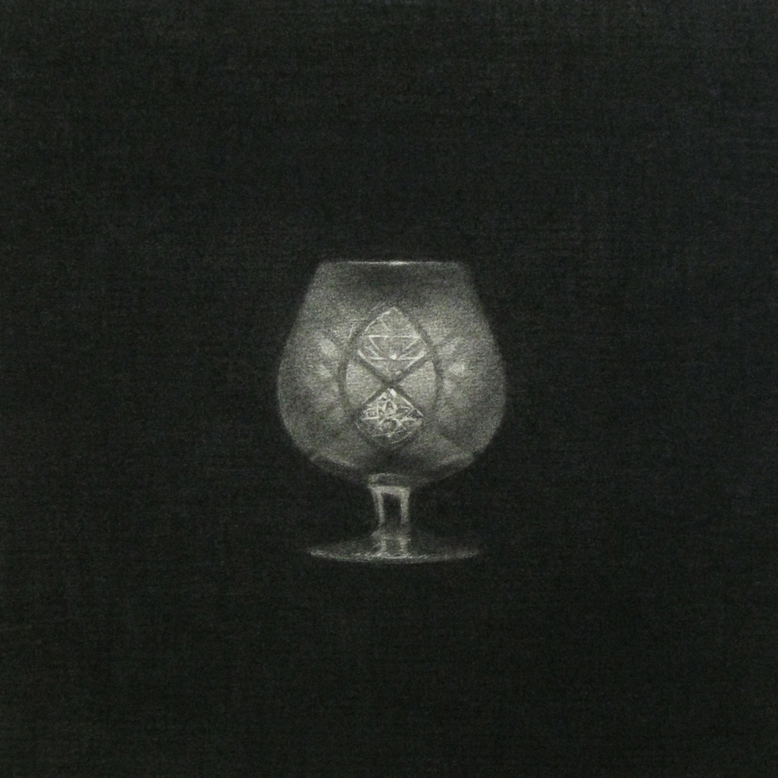   Crystal II  2014 Charcoal on paper, 42cm by 42cm&nbsp; 